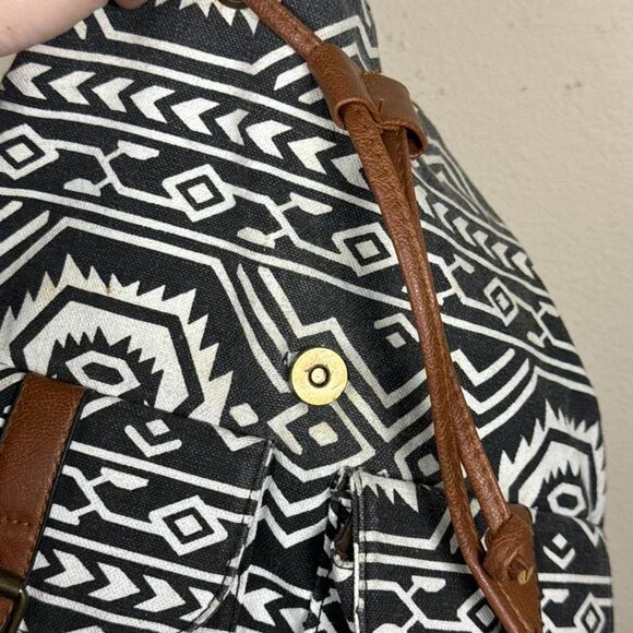 Tribal Print Ortega Backpack Outdoor Natural Southwest Aztec Style Adult Bag - Picture 6 of 7